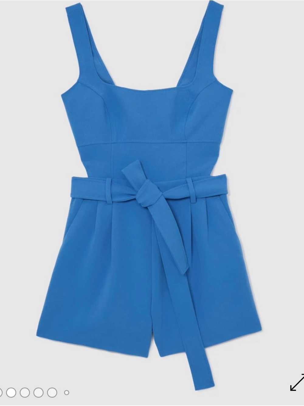 Reiss Cut-Out Belted Playsuit - Picture 3 of 3